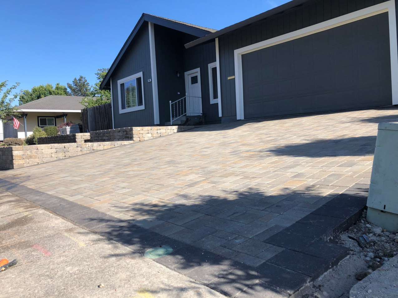 Paver driveway in Rohnert Park