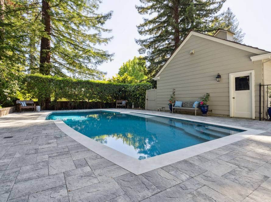 Completed paver driveway installation