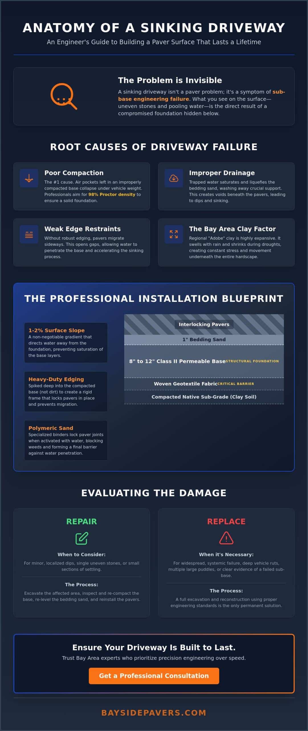 Preventing Paver Driveway Sinking: The Definitive Guide to a Level Surface