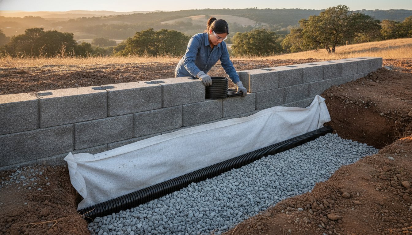 Retaining Wall Drainage Design: How to Solve and Prevent Costly Failures