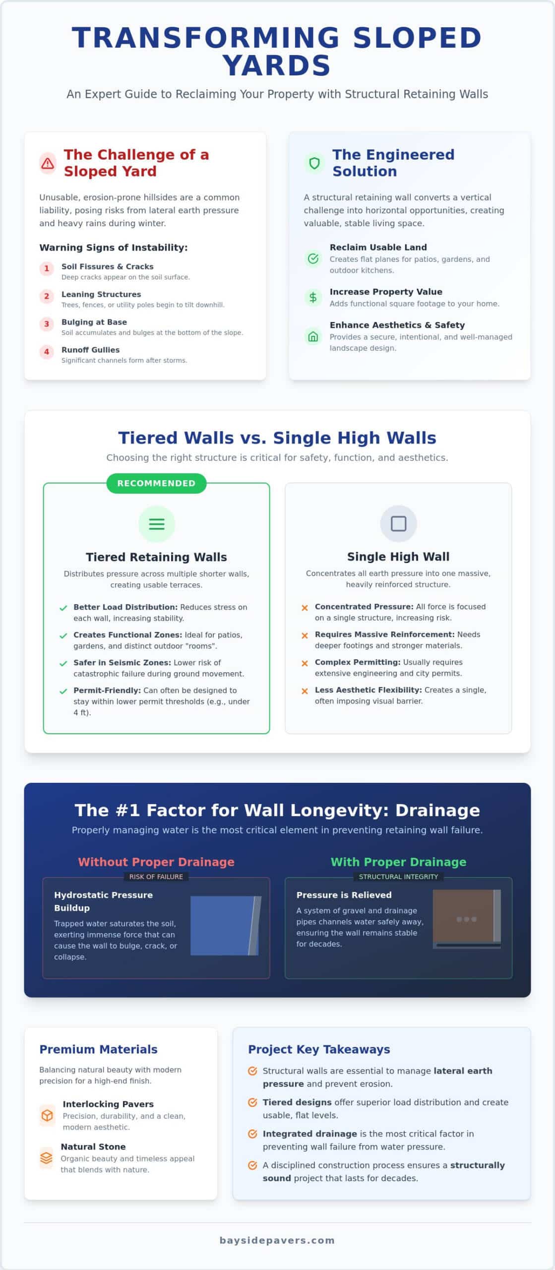 Retaining Wall Ideas for Sloped Yard: Transform Your Bay Area Landscape