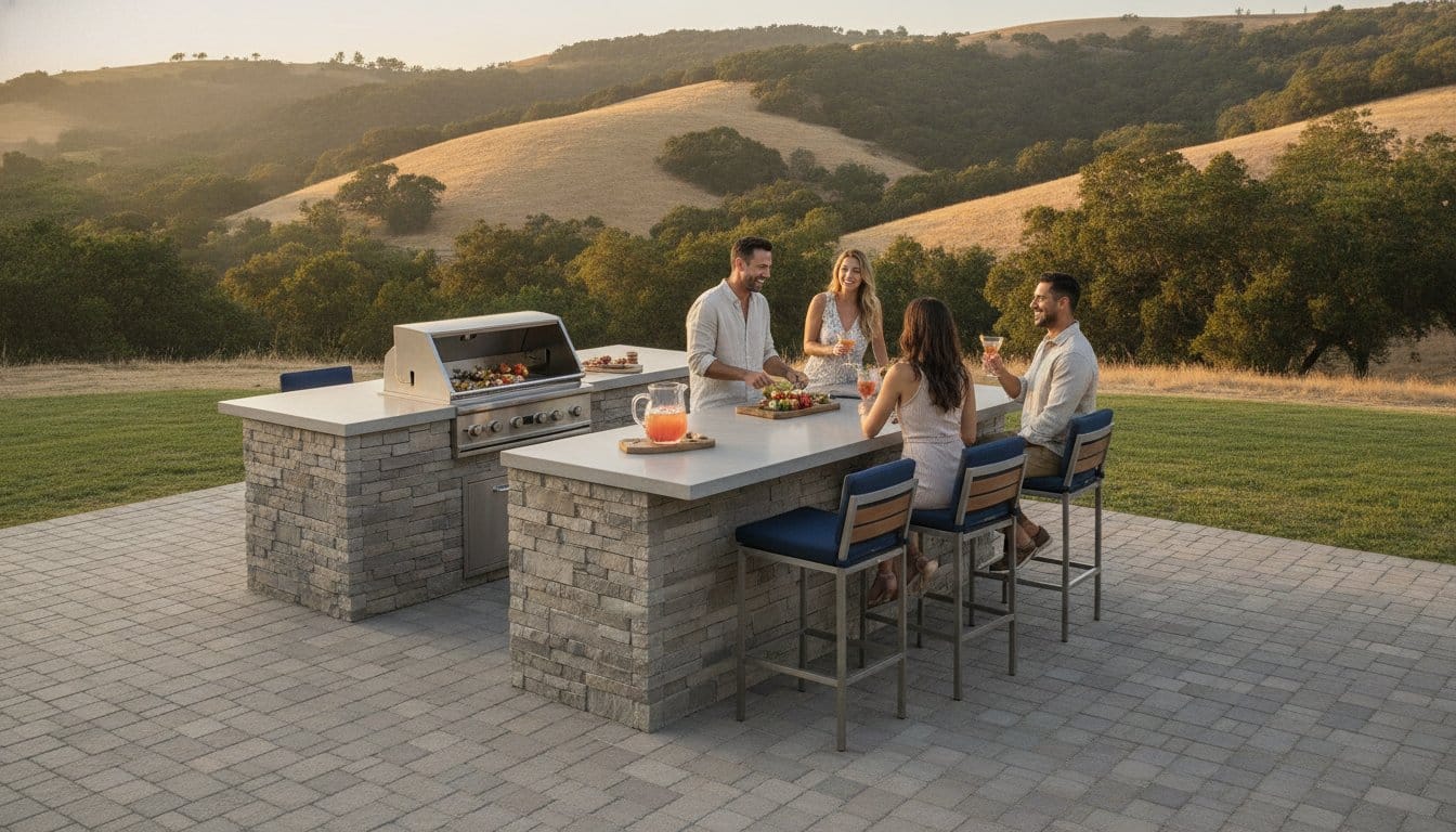 Custom Outdoor Kitchen Islands: The 2026 Guide to Bay Area Hardscape Integration